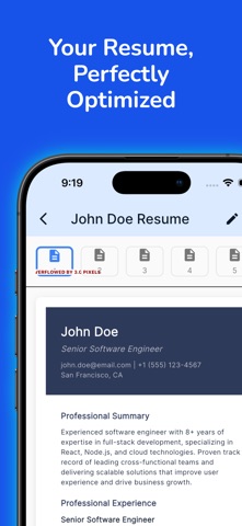 Resume Ladder iPhone screenshot