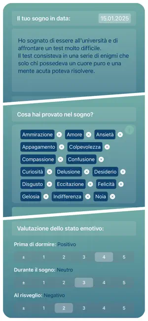 Interpretazione dei sogni: screenshot 2