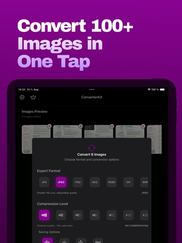 JPG to PDF: Image Converter iPad screenshot