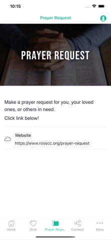 Ross Christian Church app screenshot 2