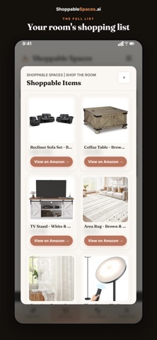 Shoppable AI Interior Design Screenshot 4 of 8