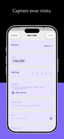 Logbook - Museum Log iPhone screenshot