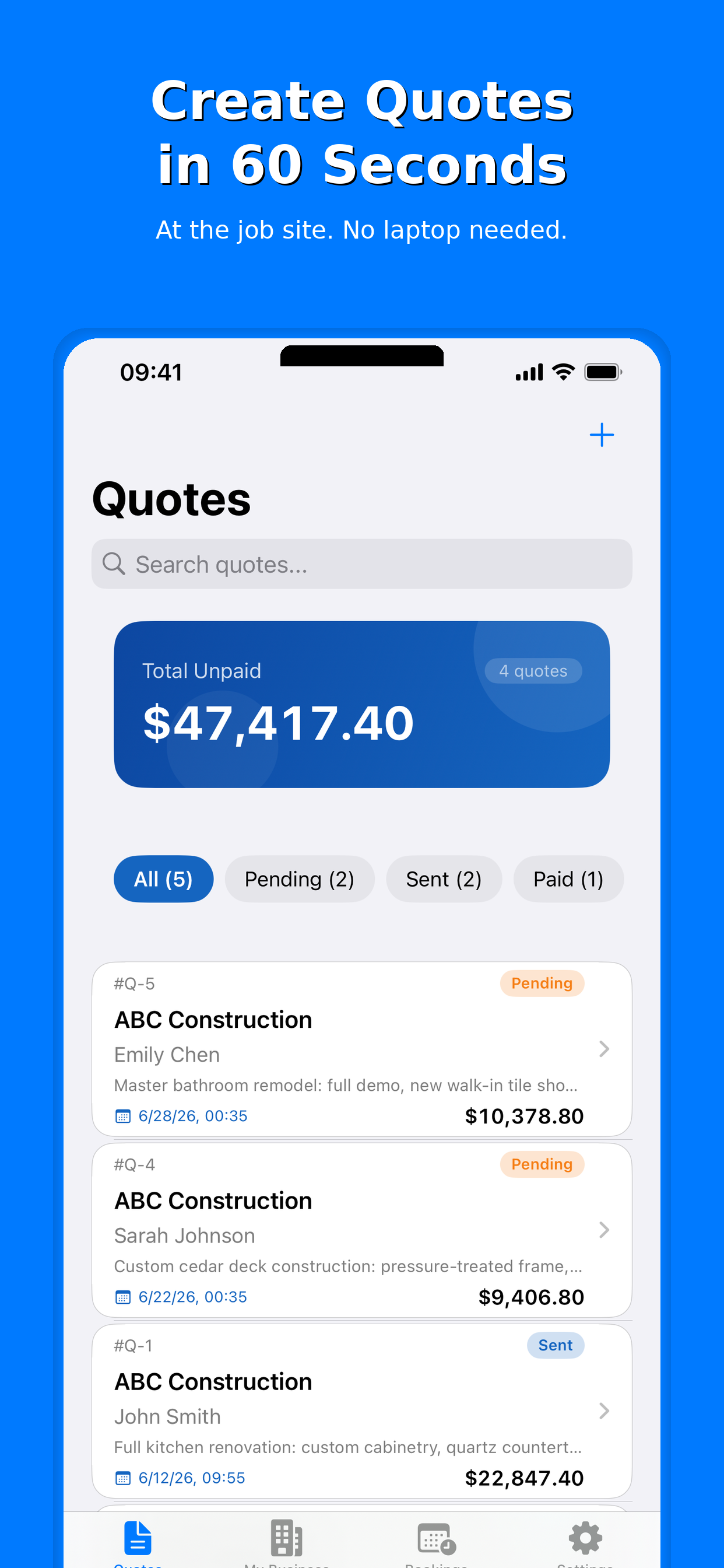SiteQuote — Invoice & Quote