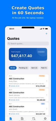 SiteQuote — Invoice & Quote screenshot