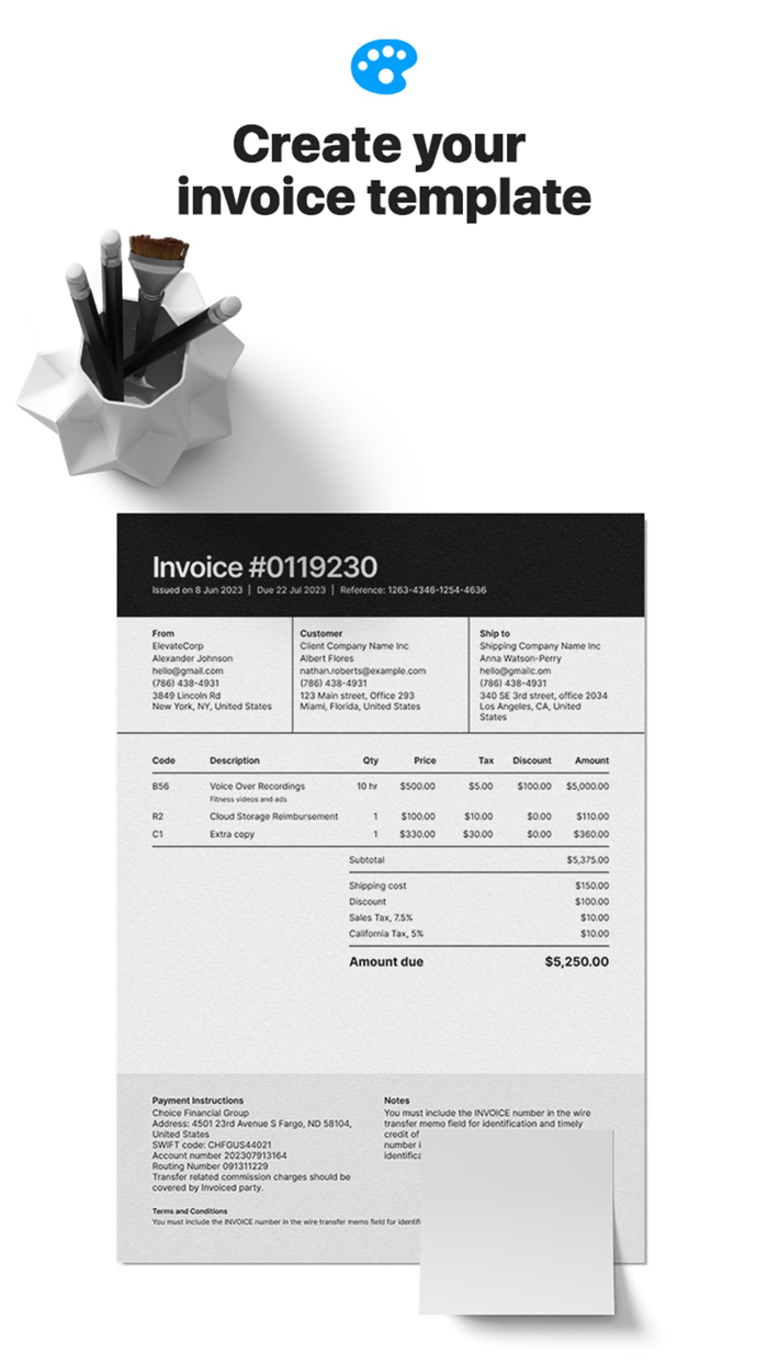Invoice Maker - Estimate App.