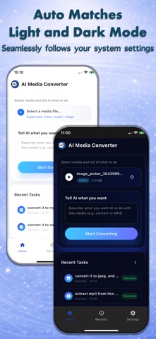 AI Media Converter: MP4 to MP3 iPhone screenshot
