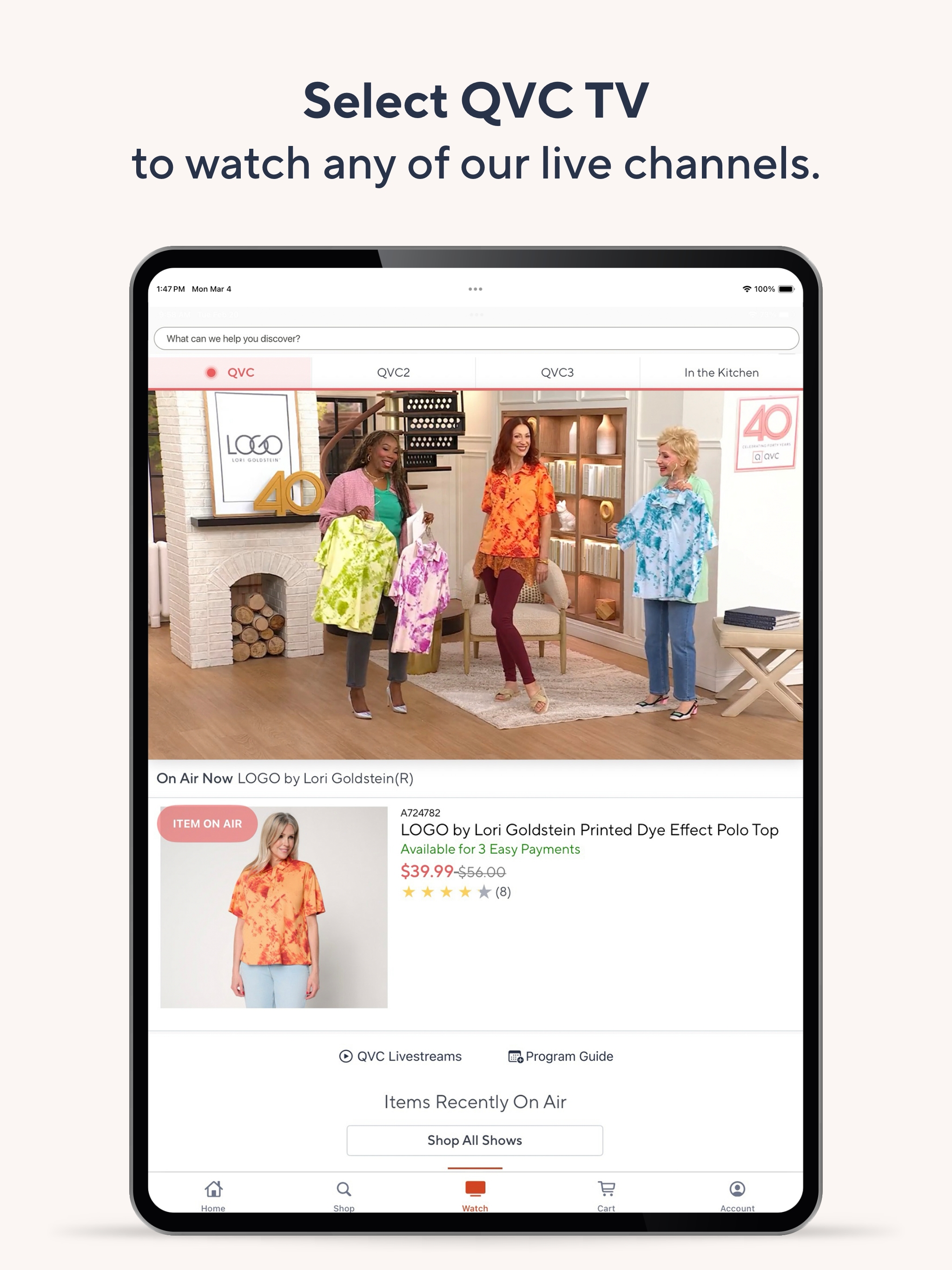 QVC for Tablet (US) screenshot 6