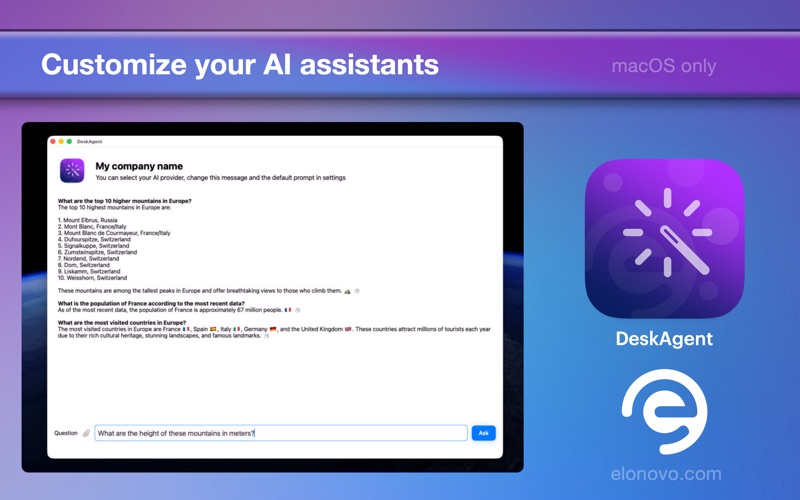 DeskAgent iPhone screenshot