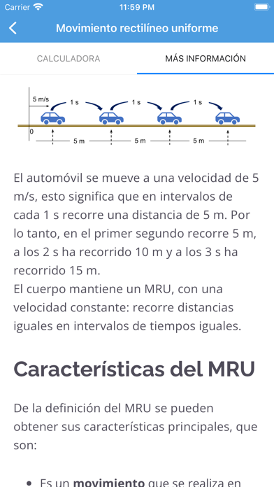 Calculadoras de Física Screenshot