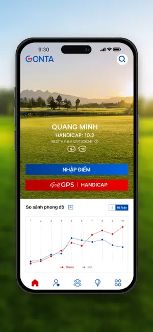 GONTA: Golf GPS & Handicap iPhone screenshot 1