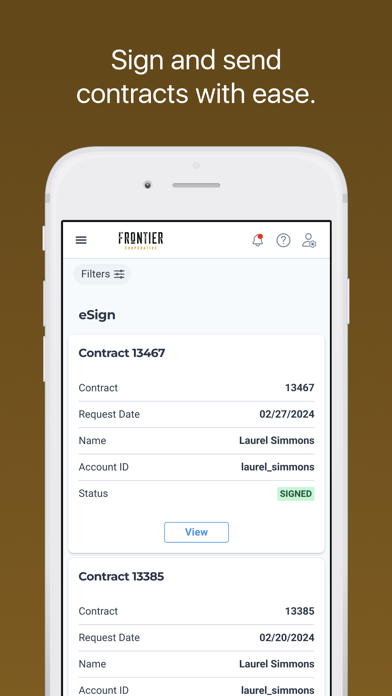 My Frontier Business Screenshot