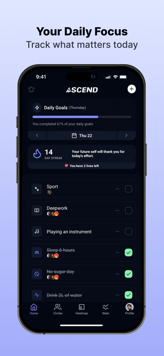Ascend - Habit Tracker Screenshot 1 of 8