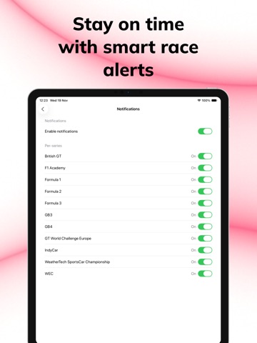 Race Feed iPad screenshot