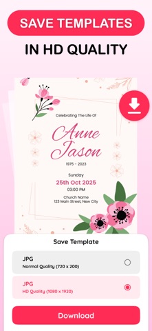Invitation Maker & RSVP Cards iPhone screenshot