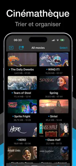 Capture d'écran de Movie Player – Films & Vidéos sur iPhone 3