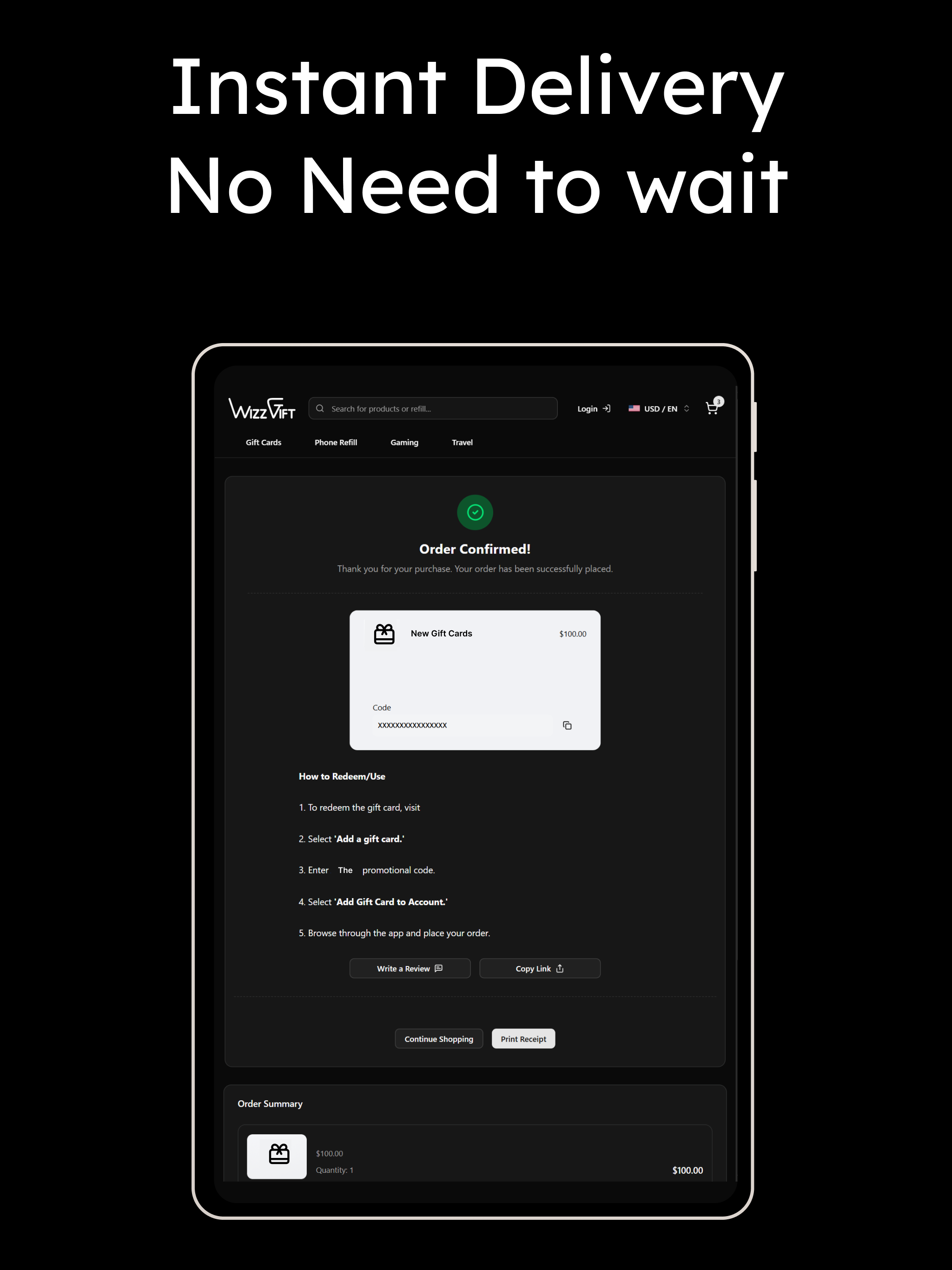 Wizzgift - Shop with crypto
