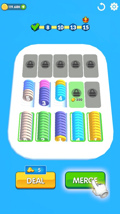 Merge Coin Sort Game