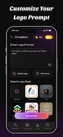 AI Logo Maker : Logo Art Style iPhone screenshot