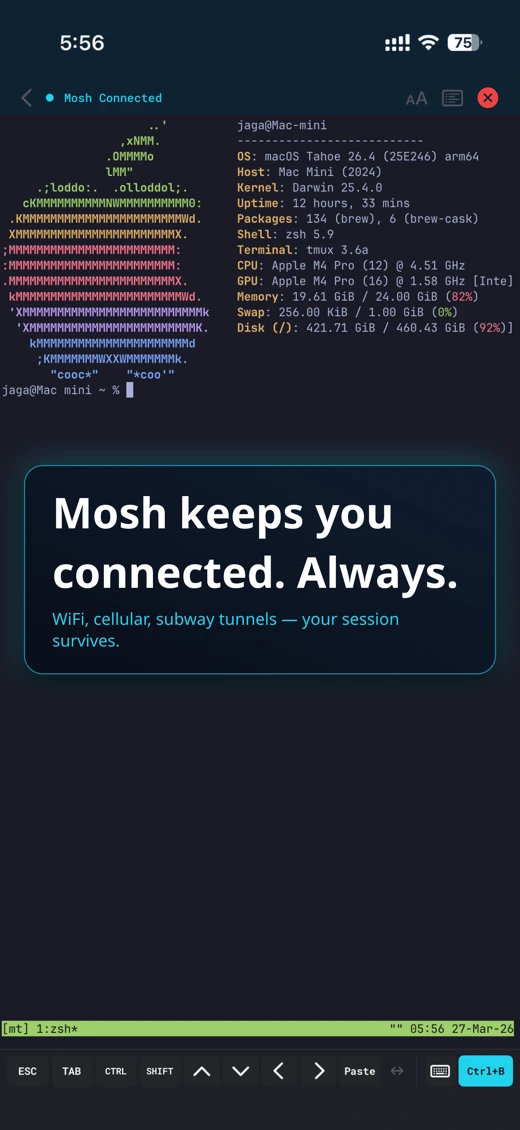 MT — Mosh Terminal screenshot 3
