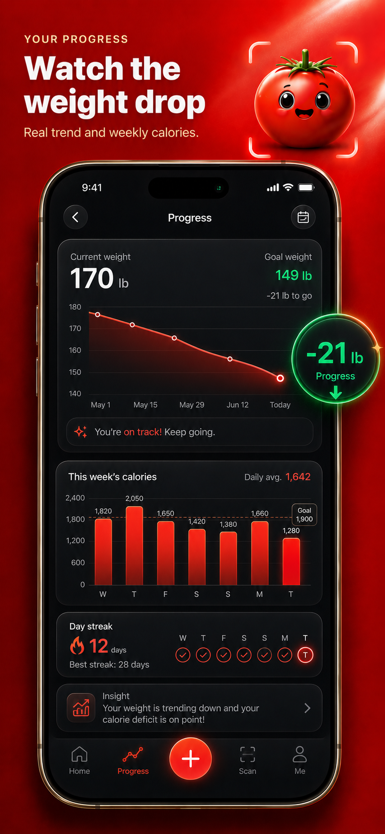 Tomator: AI Calorie Tracker screenshot 3