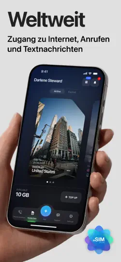 Screenshot von ESIM Plus – Zweite Nummer auf dem iPhone 1