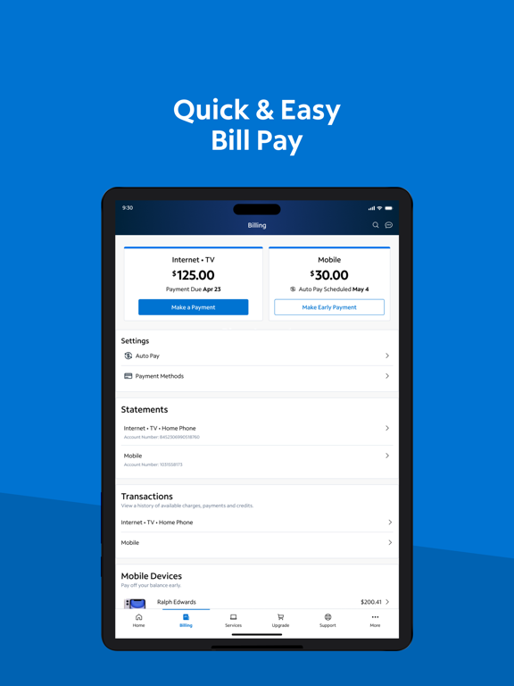 My Spectrum iPad screenshot 6 - Utilities app