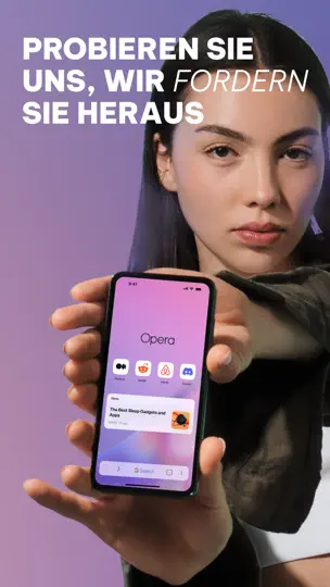 Screenshot von Opera-Browser Und VPN auf dem iPhone 1