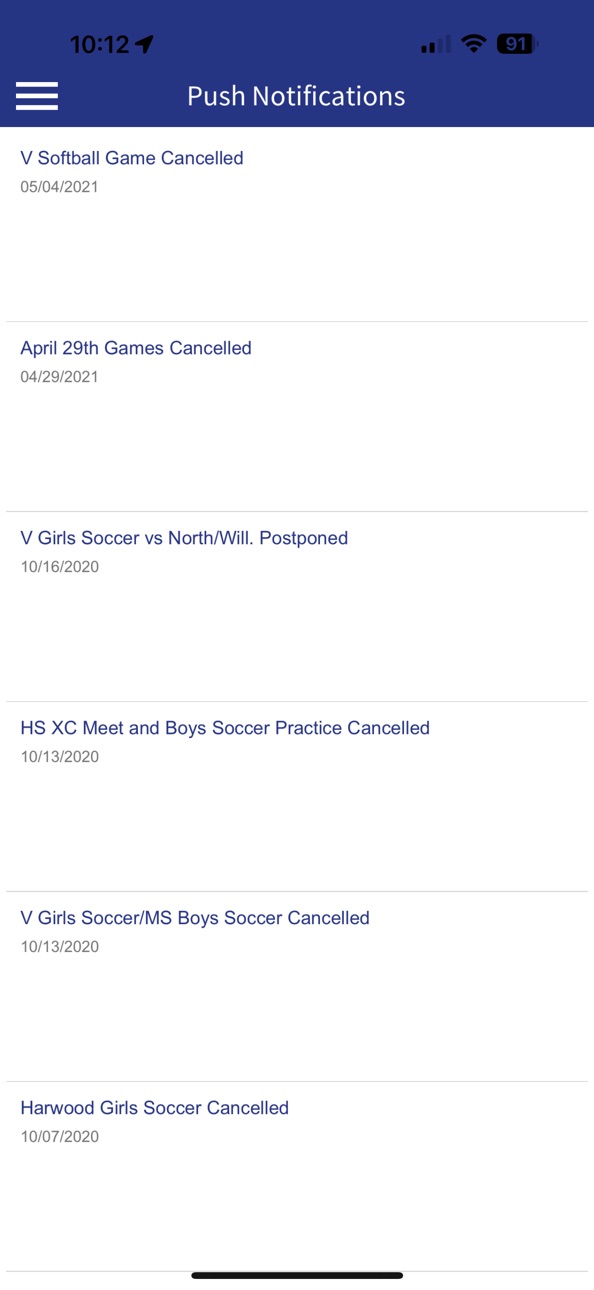 iPhone screenshot
