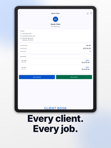 Estimate Maker - Quote Builder iPad screenshot