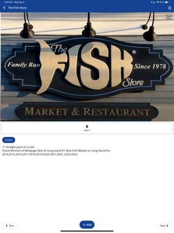 Long Island Seafood Trail iPad screenshot