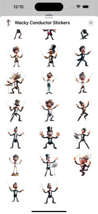 Wacky Conductor Stickers