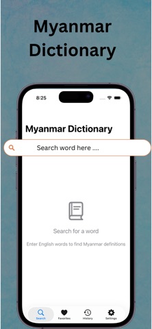 English Myanmar Dictionary :MM iPhone screenshot