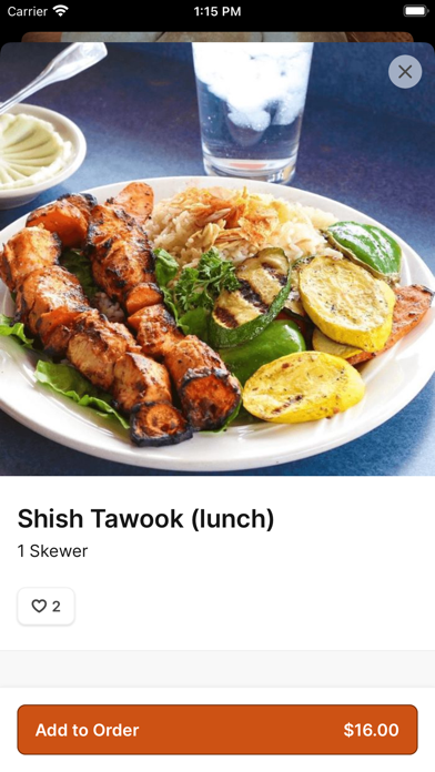 Le Kabob iPhone screenshot 3 - Food & Drink app