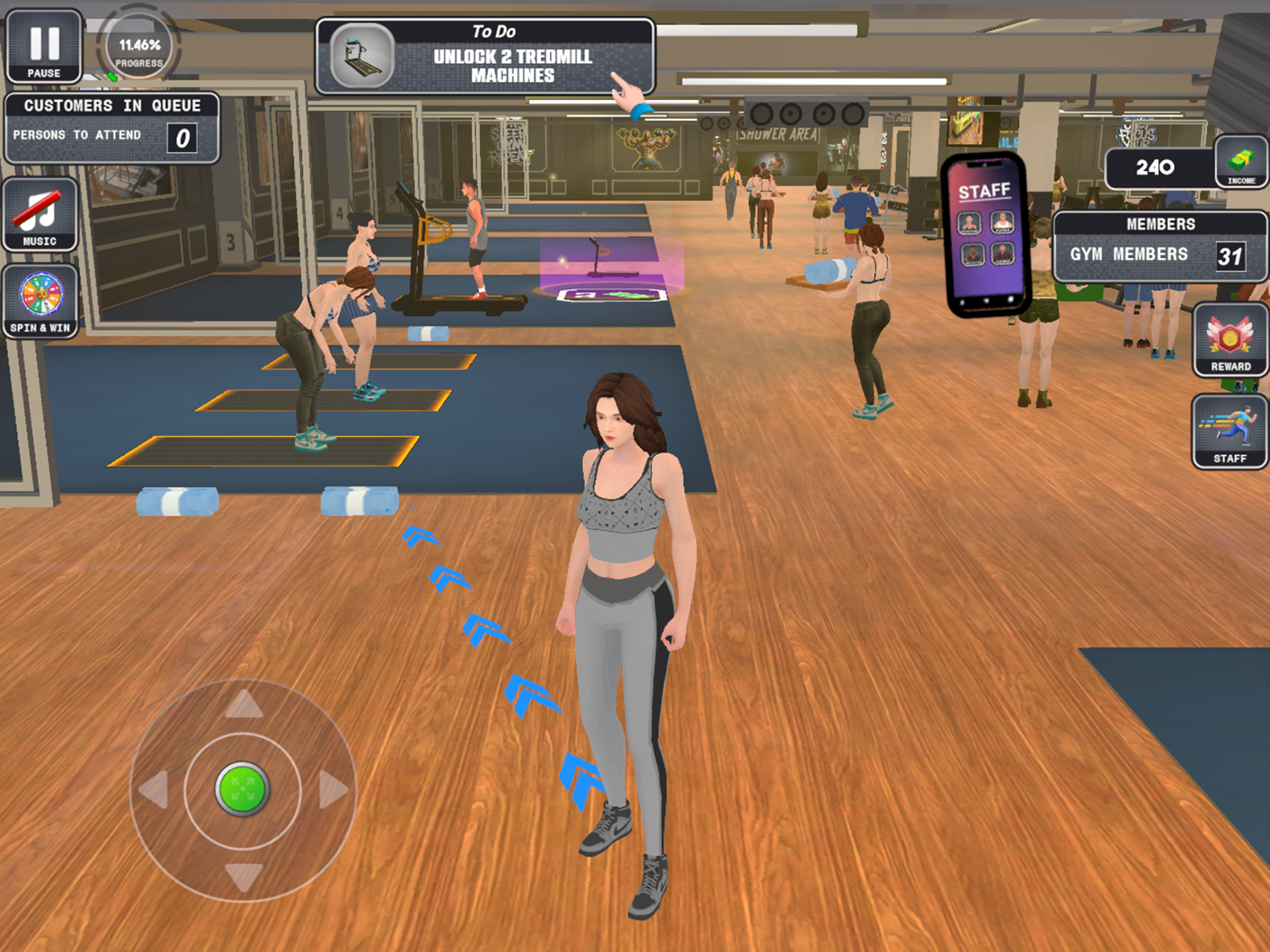 Gym simulator 3D - Gym Games screenshot 6