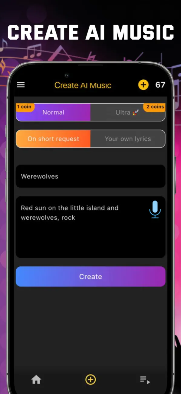 Text to Music AI Generator Screenshot 1