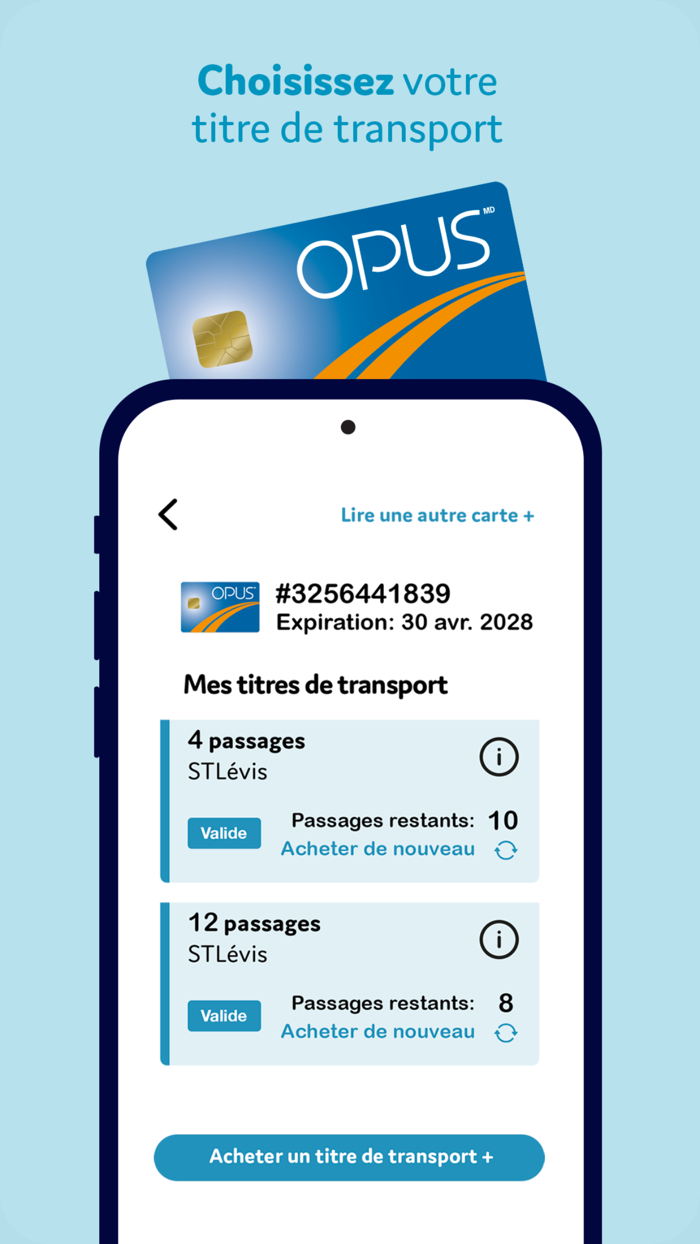 STLévis - Recharge OPUS