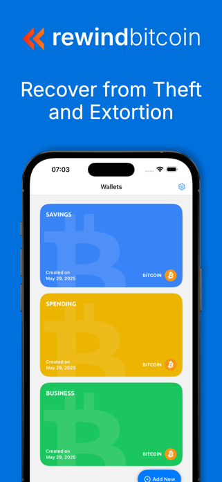 Rewind Bitcoin Wallet Screenshot 1 of 5
