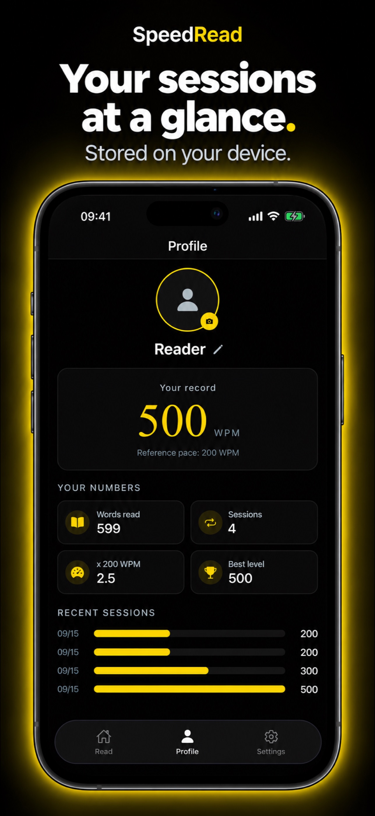 Screenshot 3 of SpeedRead: Word by Word