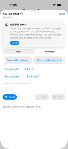 Ask The Word iPhone screenshot