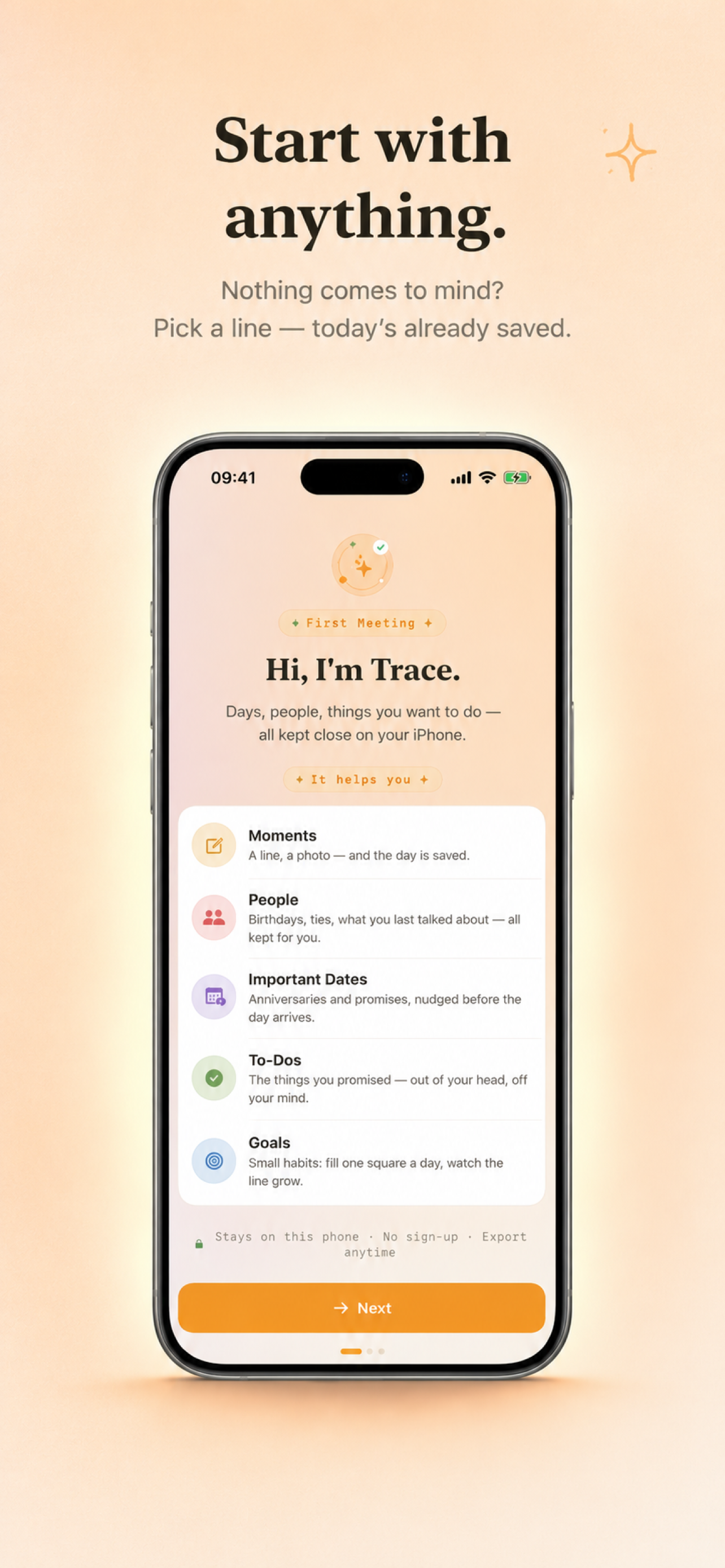 Trace: Life, People & Goals
