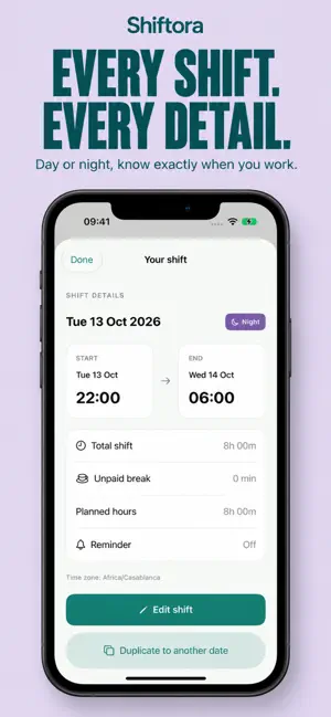 Shiftora: Shift Calendar screenshot 4