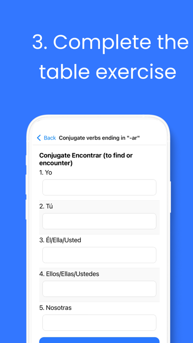 Lingo Table - Fluency Practice Screenshot