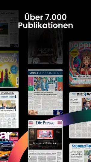 Screenshot von PressReader: News & Magazine auf dem iPhone 2