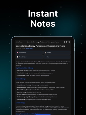 Pandanote: Notes & Flashcards iPad screenshot