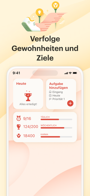 ‎Todoist: To Do List & Kalender Screenshot