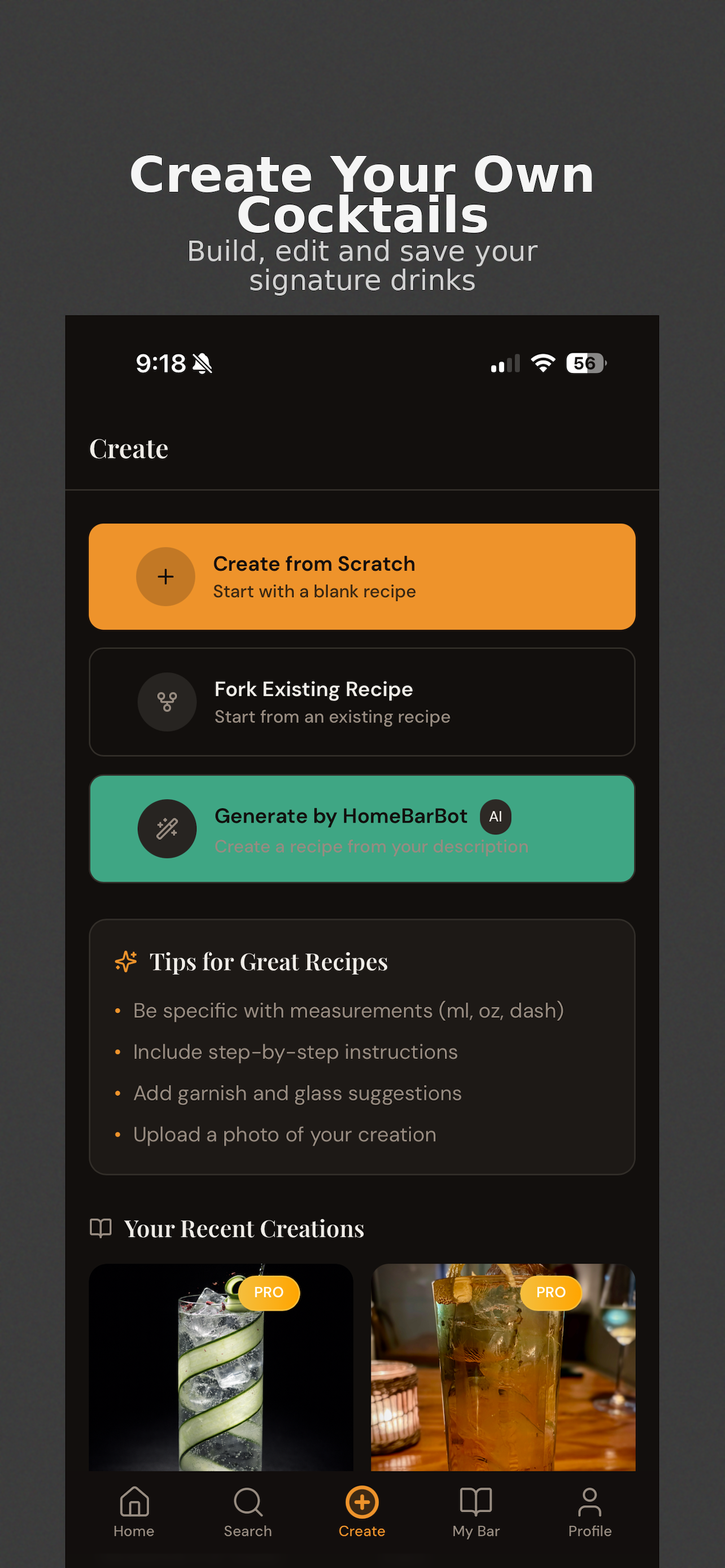 HomeBarBot - Cocktail recipes screenshot 4