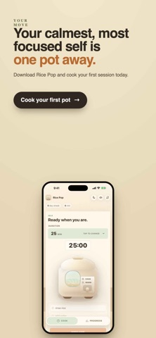 Rice Pop: Visual Study Timer Screenshot 1 of 6