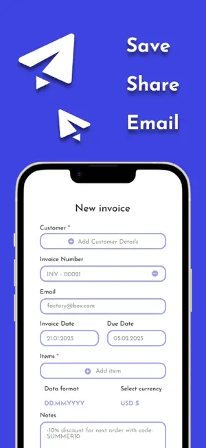 Invoice Generator | SIMPO screenshot 3