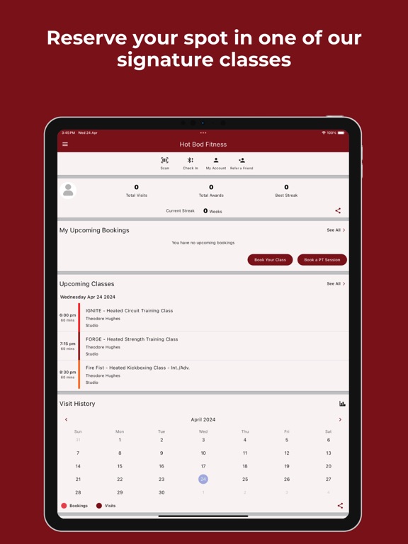 HotBod Fitness iPad screenshot 2 - Health & Fitness app