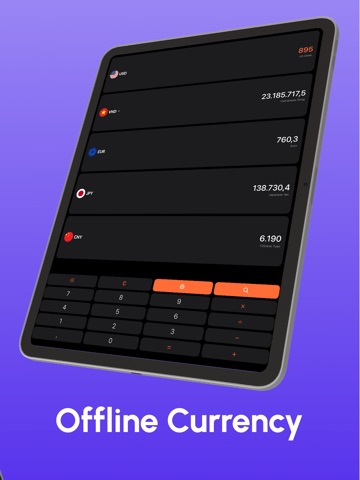 Travel Money Converter iPad screenshot